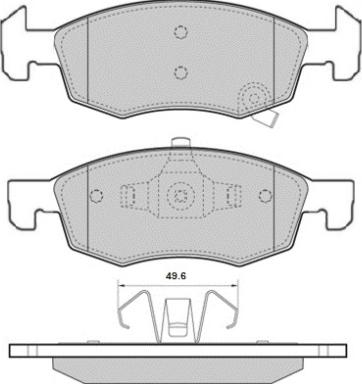 E.T.F. 12-1635 - Гальмівні колодки, дискові гальма autocars.com.ua