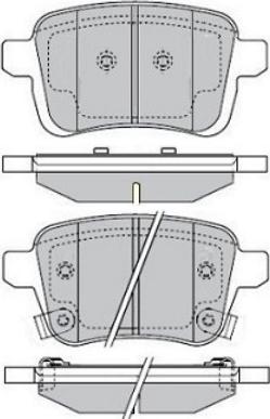 E.T.F. 12-1638 - Гальмівні колодки, дискові гальма autocars.com.ua