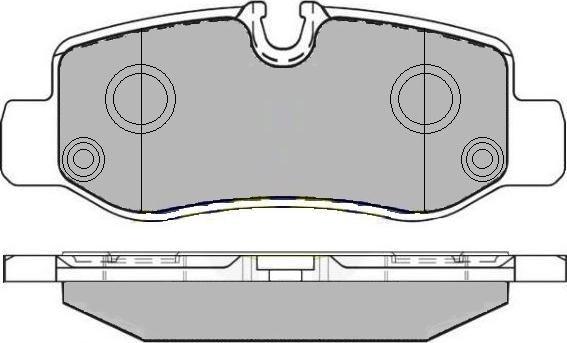 Mercedes-Benz (FJDA) 447 420 6700 - Гальмівні колодки, дискові гальма autocars.com.ua