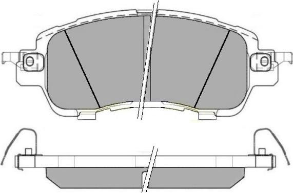 MAZDA DBY1-33-8Z - Тормозные колодки, дисковые, комплект avtokuzovplus.com.ua