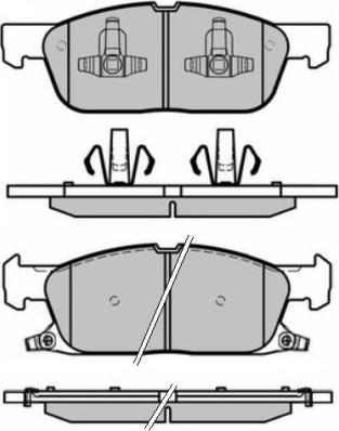 E.T.F. 12-1661 - Тормозные колодки, дисковые, комплект avtokuzovplus.com.ua