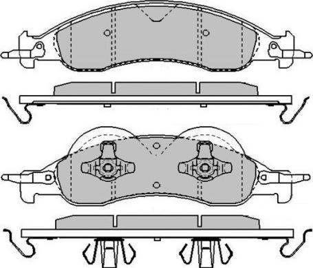 E.T.F. 12-1672 - Тормозные колодки, дисковые, комплект autodnr.net