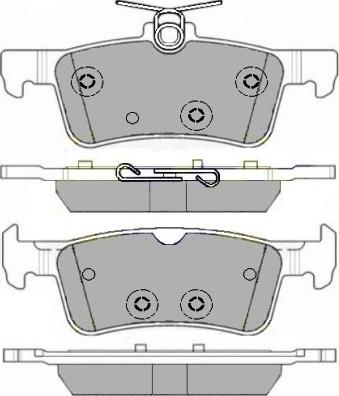 E.T.F. 12-1709 - Гальмівні колодки, дискові гальма autocars.com.ua