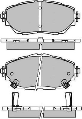 ATE 605501 - Тормозные колодки, дисковые, комплект autodnr.net