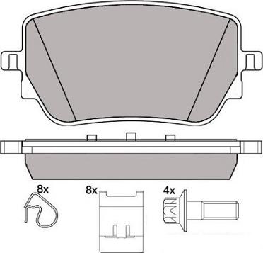 A.B.S. P50151 - Гальмівні колодки, дискові гальма autocars.com.ua