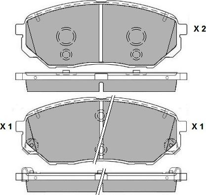 E.T.F. 12-1790 - Гальмівні колодки, дискові гальма autocars.com.ua