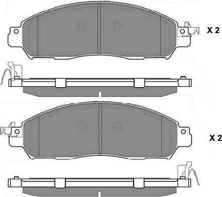 E.T.F. 12-1797 - Гальмівні колодки, дискові гальма autocars.com.ua