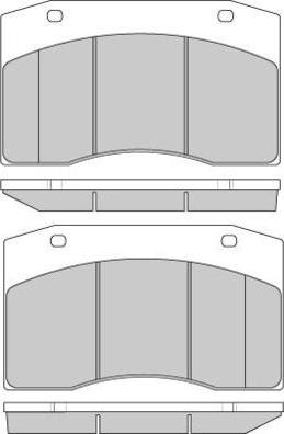 E.T.F. 12-5232 - Тормозные колодки, дисковые, комплект avtokuzovplus.com.ua