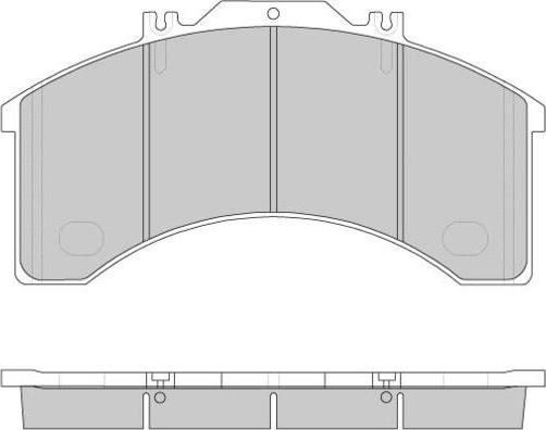 E.T.F. 12-5252 - Тормозные колодки, дисковые, комплект avtokuzovplus.com.ua