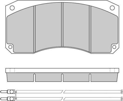 E.T.F. 12-5256 - Тормозные колодки, дисковые, комплект avtokuzovplus.com.ua