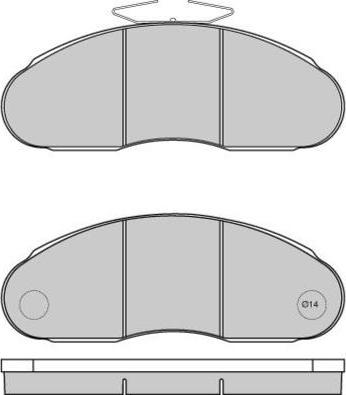 E.T.F. 12-5261 - Гальмівні колодки, дискові гальма autocars.com.ua