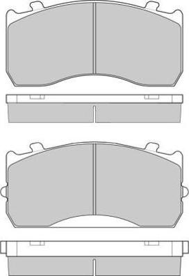 DT Spare Parts IT0602S29115 - Гальмівні колодки, дискові гальма autocars.com.ua