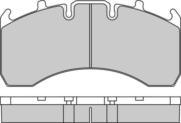 E.T.F. 12-5323 - Тормозные колодки, дисковые, комплект avtokuzovplus.com.ua