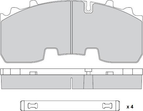 E.T.F. 12-5336 - Тормозные колодки, дисковые, комплект autodnr.net