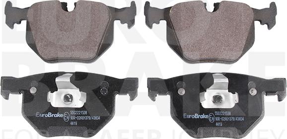 Eurobrake 5502221538 - Гальмівні колодки, дискові гальма autocars.com.ua