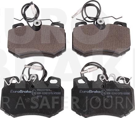 Eurobrake 5502221924 - Гальмівні колодки, дискові гальма autocars.com.ua