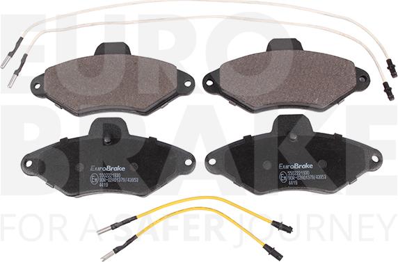 Eurobrake 5502221930 - Гальмівні колодки, дискові гальма autocars.com.ua