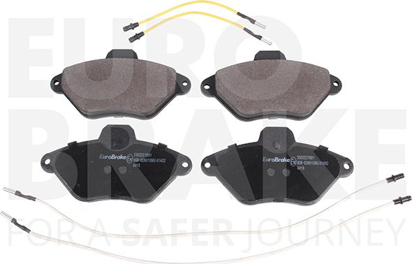 Eurobrake 5502221931 - Гальмівні колодки, дискові гальма autocars.com.ua