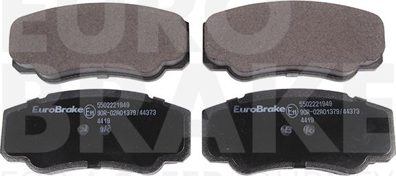 Eurobrake 5502221949 - Гальмівні колодки, дискові гальма autocars.com.ua