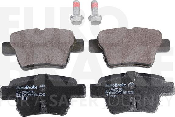 Eurobrake 5502221954 - Тормозные колодки, дисковые, комплект autodnr.net