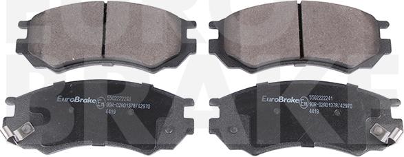 Eurobrake 5502222241 - Тормозные колодки, дисковые, комплект autodnr.net