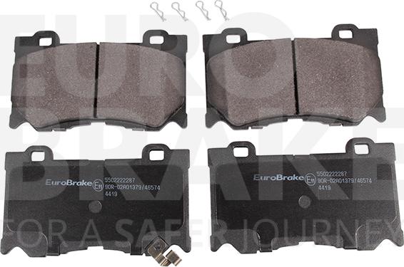 Eurobrake 5502222287 - Гальмівні колодки, дискові гальма autocars.com.ua