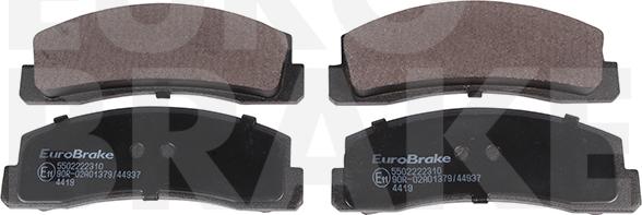 Eurobrake 5502222310 - Гальмівні колодки, дискові гальма autocars.com.ua