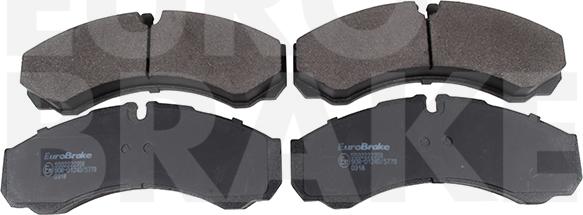 Eurobrake 5502222358 - Тормозные колодки, дисковые, комплект autodnr.net
