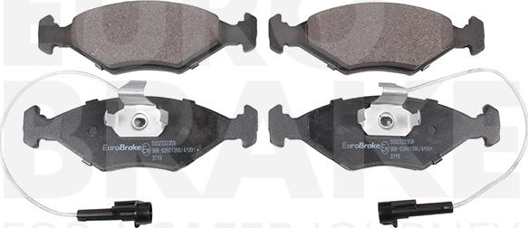 Eurobrake 5502222359 - Тормозные колодки, дисковые, комплект autodnr.net