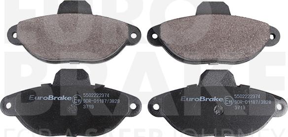 Eurobrake 5502222374 - Гальмівні колодки, дискові гальма autocars.com.ua