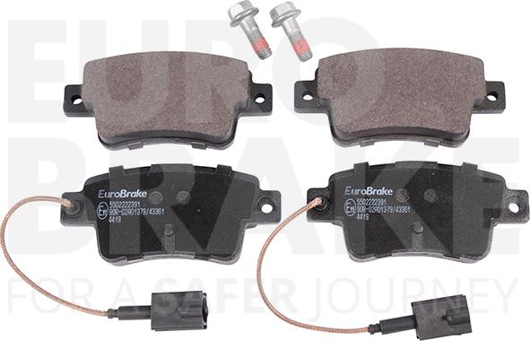 Eurobrake 5502222391 - Гальмівні колодки, дискові гальма autocars.com.ua