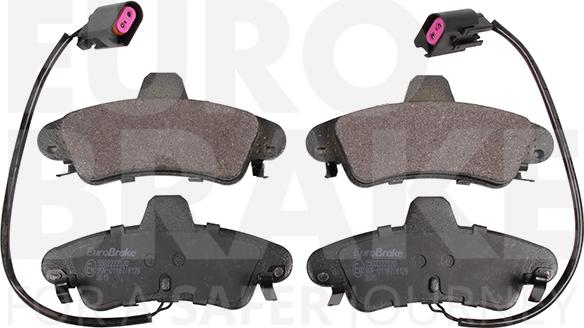 Eurobrake 5502222520 - Гальмівні колодки, дискові гальма autocars.com.ua