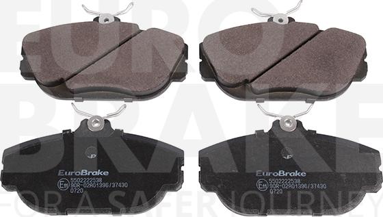 Eurobrake 5502222538 - Гальмівні колодки, дискові гальма autocars.com.ua