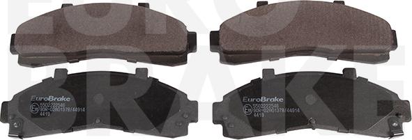 Eurobrake 5502222546 - Гальмівні колодки, дискові гальма autocars.com.ua