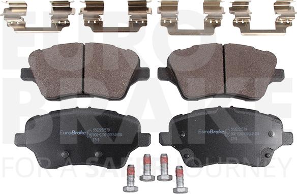 Eurobrake 5502222579 - Гальмівні колодки, дискові гальма autocars.com.ua