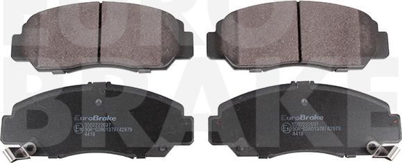 Eurobrake 5502222637 - Гальмівні колодки, дискові гальма autocars.com.ua