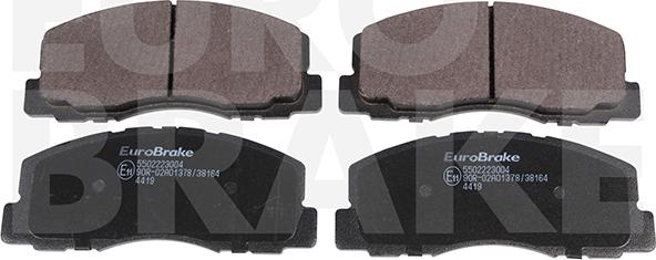 Eurobrake 5502223004 - Гальмівні колодки, дискові гальма autocars.com.ua