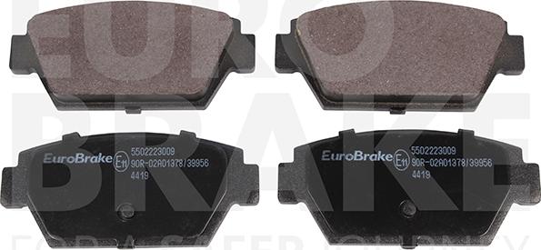 Eurobrake 5502223009 - Гальмівні колодки, дискові гальма autocars.com.ua