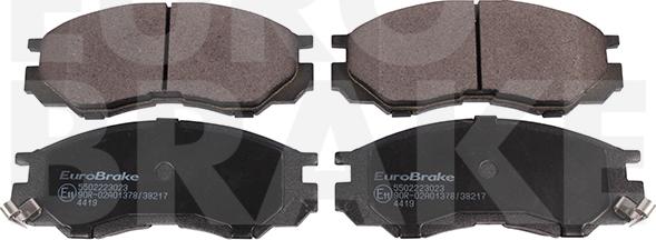 Eurobrake 5502223023 - Тормозные колодки, дисковые, комплект autodnr.net