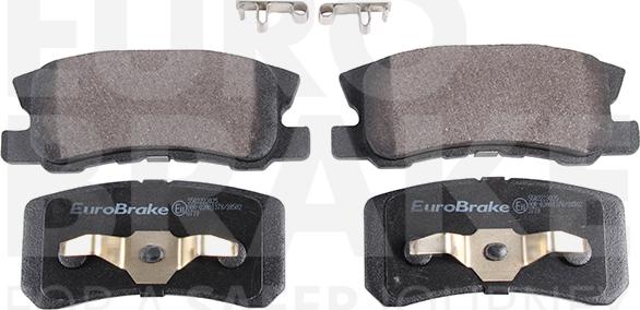 Eurobrake 5502223025 - Тормозные колодки, дисковые, комплект autodnr.net