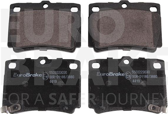 Eurobrake 5502223030 - Гальмівні колодки, дискові гальма autocars.com.ua