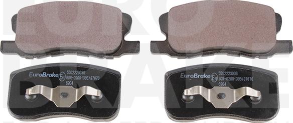 Eurobrake 5502223036 - Гальмівні колодки, дискові гальма autocars.com.ua