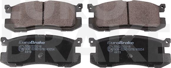 Eurobrake 5502223218 - Гальмівні колодки, дискові гальма autocars.com.ua