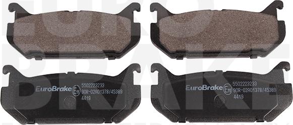 Eurobrake 5502223233 - Гальмівні колодки, дискові гальма autocars.com.ua