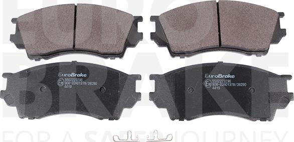 Eurobrake 5502223236 - Гальмівні колодки, дискові гальма autocars.com.ua