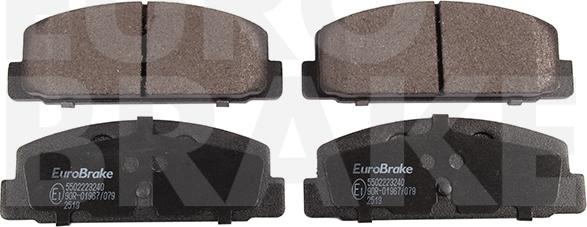 Eurobrake 5502223240 - Тормозные колодки, дисковые, комплект autodnr.net