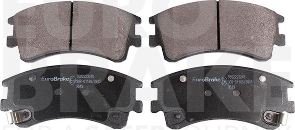 Eurobrake 5502223245 - Тормозные колодки, дисковые, комплект autodnr.net