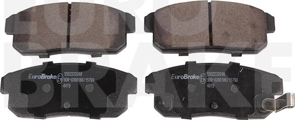 Eurobrake 5502223248 - Тормозные колодки, дисковые, комплект autodnr.net