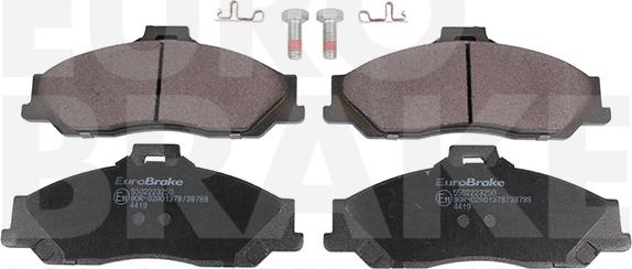 Eurobrake 5502223250 - Гальмівні колодки, дискові гальма autocars.com.ua