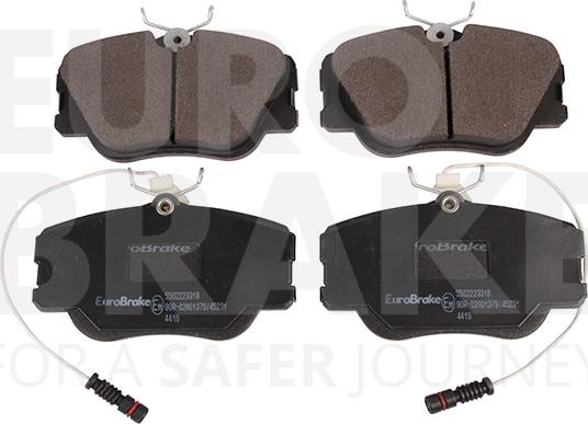 Eurobrake 5502223318 - Гальмівні колодки, дискові гальма autocars.com.ua